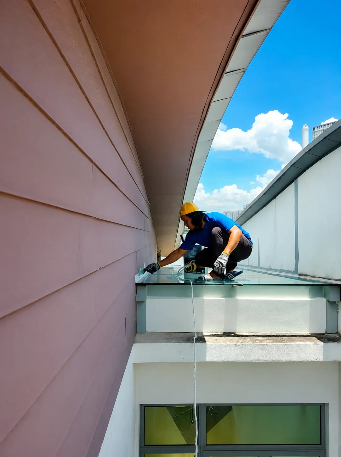 Plumber Melayu menjalankan kerja plumbing