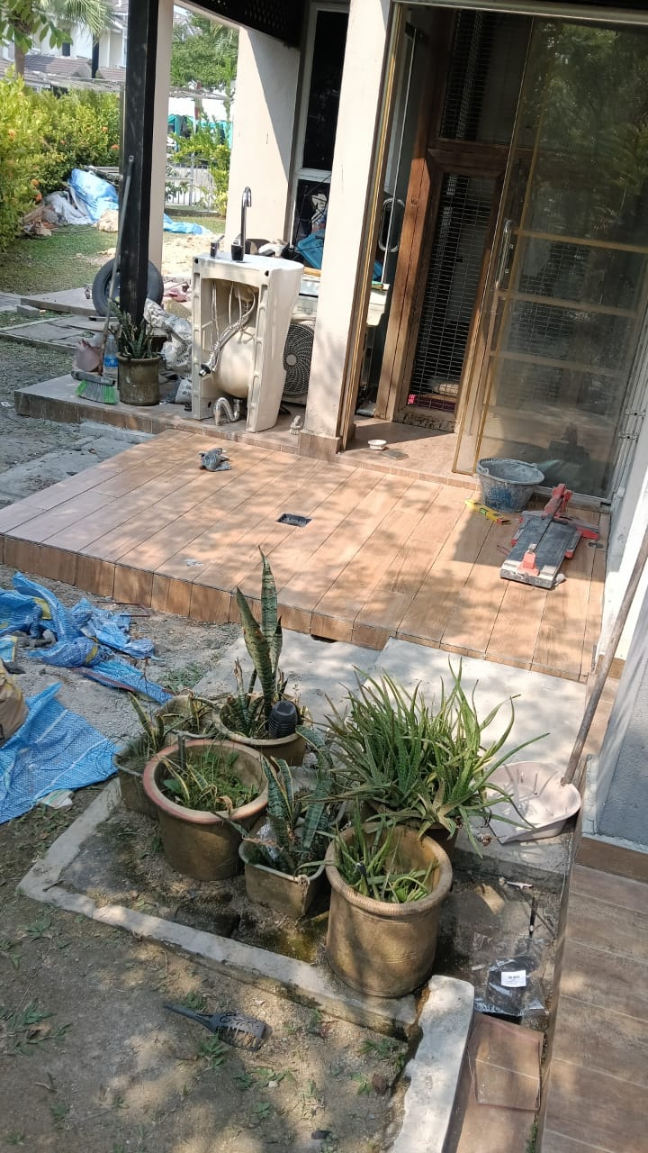 Kerja tiling oleh Plumber Melayu